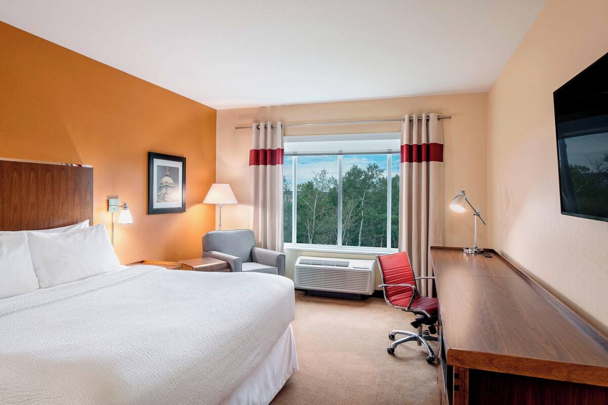 room, 1 king bed | premium bedding, in-room safe, desk, laptop workspace