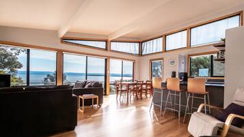2 Bedroom House with Ocean Views | Living area | Flat-screen TV