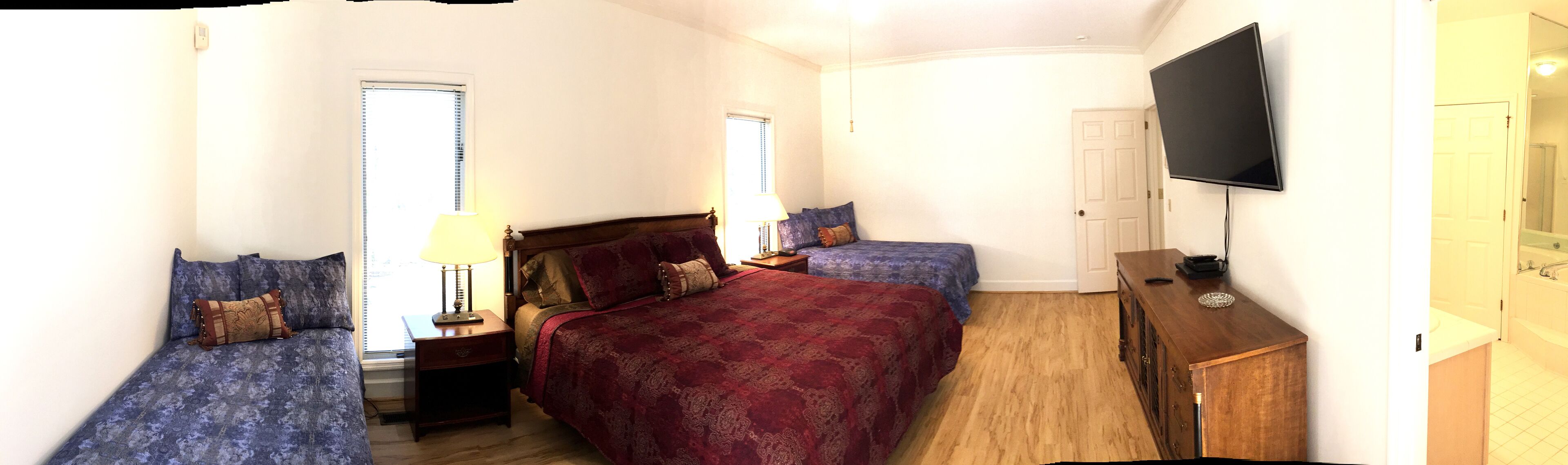 15 bedrooms, iron/ironing board, travel crib, WiFi (free)