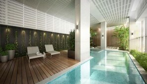 Indoor pool - Southern cross The fifth Apartment (Melbourne)