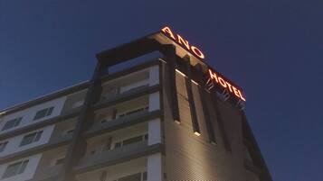 Front of property – evening/night