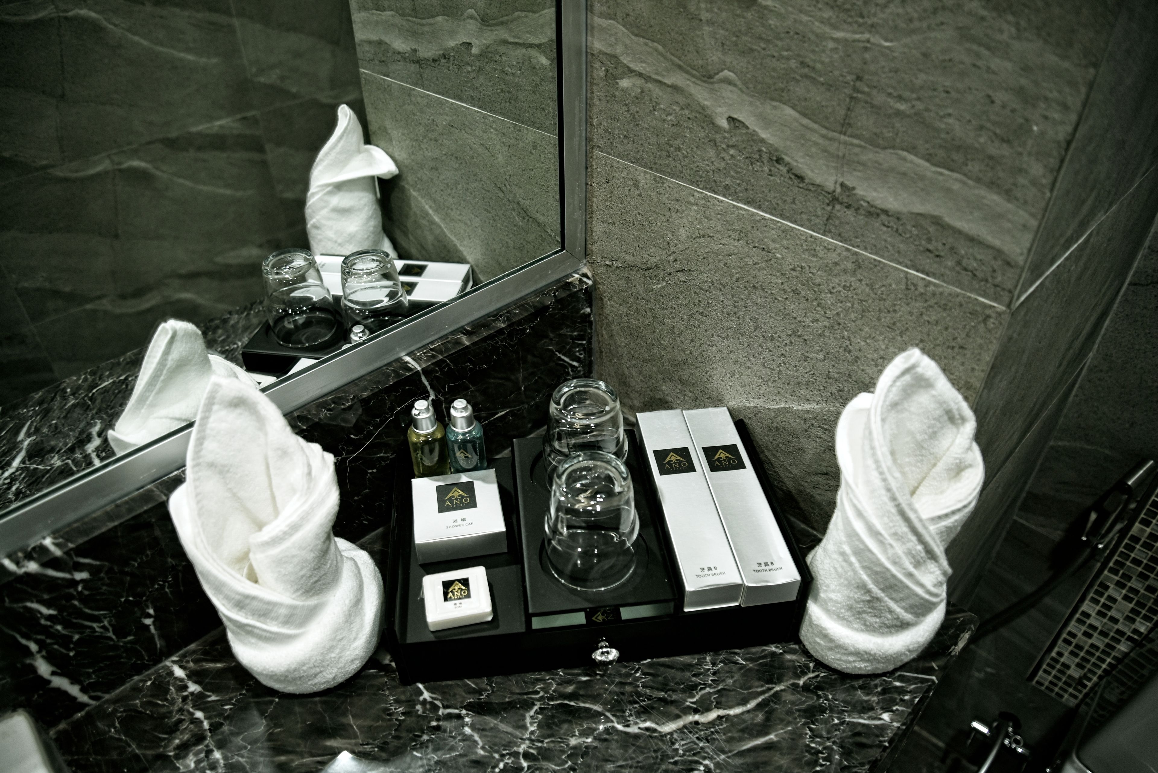 shower, free toiletries, hair dryer, slippers