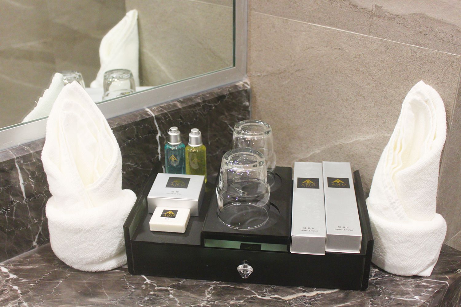 standard room | bathroom | shower, free toiletries, hair dryer, slippers