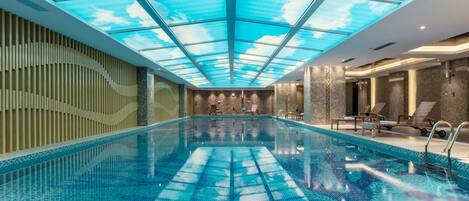 Indoor pool, outdoor pool
