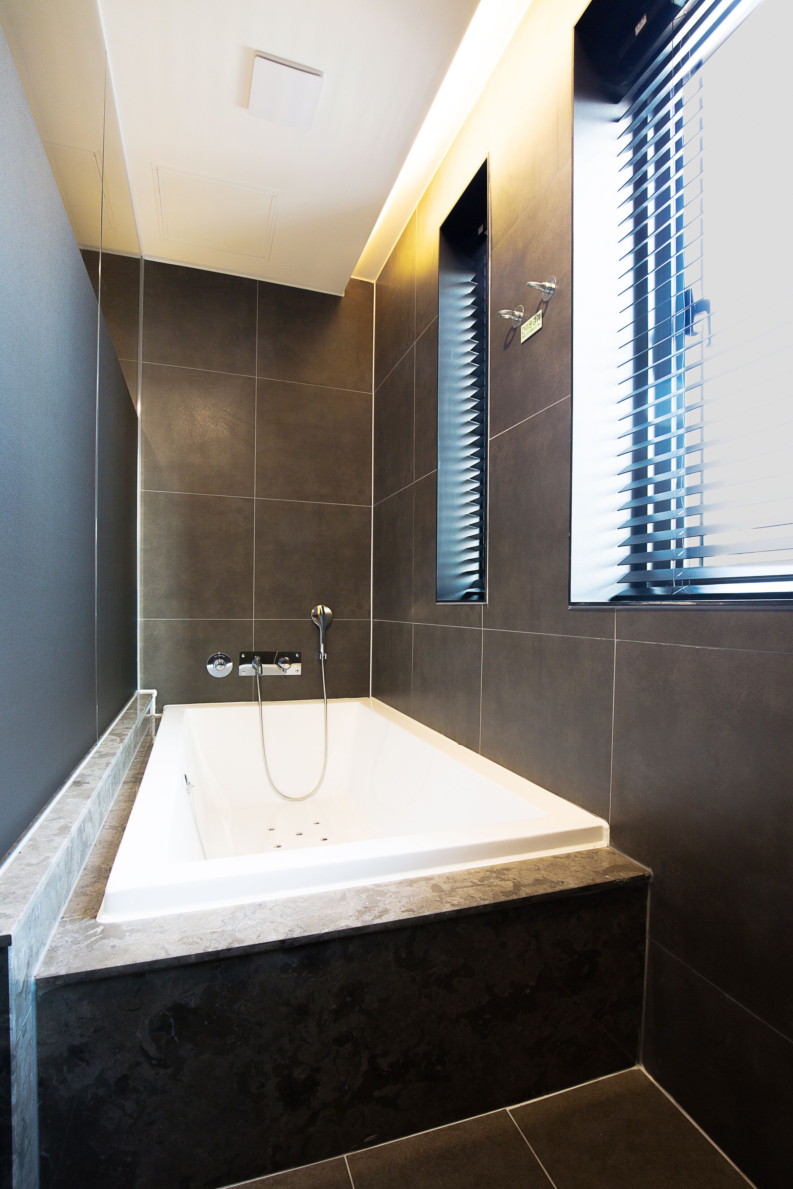 premium twin room (with spa) | bathroom | combined shower/bathtub, deep-soaking bathtub, hydromassage showerhead