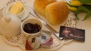 Kontinental frokost er inkludert hver dag