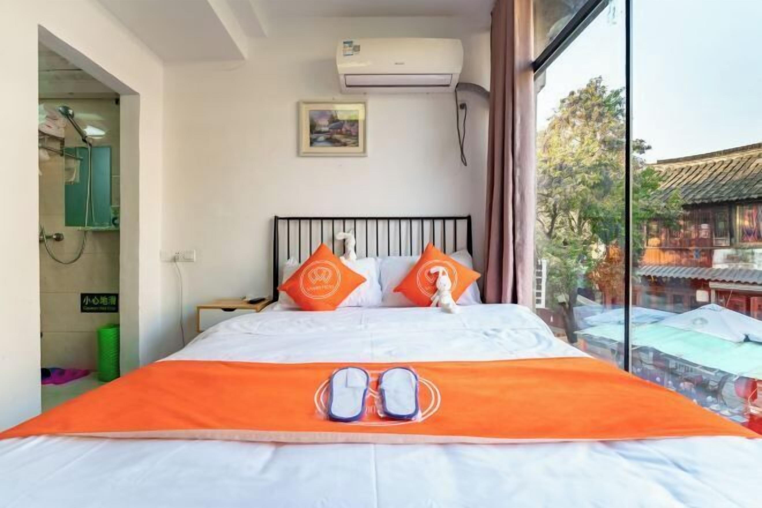 Desk, blackout drapes, iron/ironing board, free WiFi