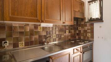 Studio, 1 phòng ngủ, quang cảnh hồ (Apt 32) | Bếp riêng | Tủ lạnh, dụng cụ pha cà phê/trà