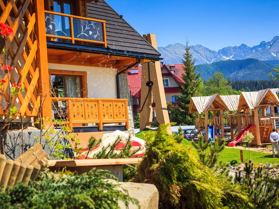 Majoituspaikan julkisivu