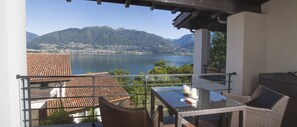 Studio, 1 Bedroom, Lake View (Apt 46) | Balcony view - Residenza Viramonte - Casa Elena (Gambarogno)