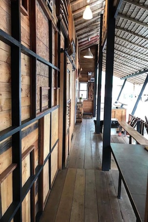 Terraza o patio. Cafe Del Sunshine - Hostel