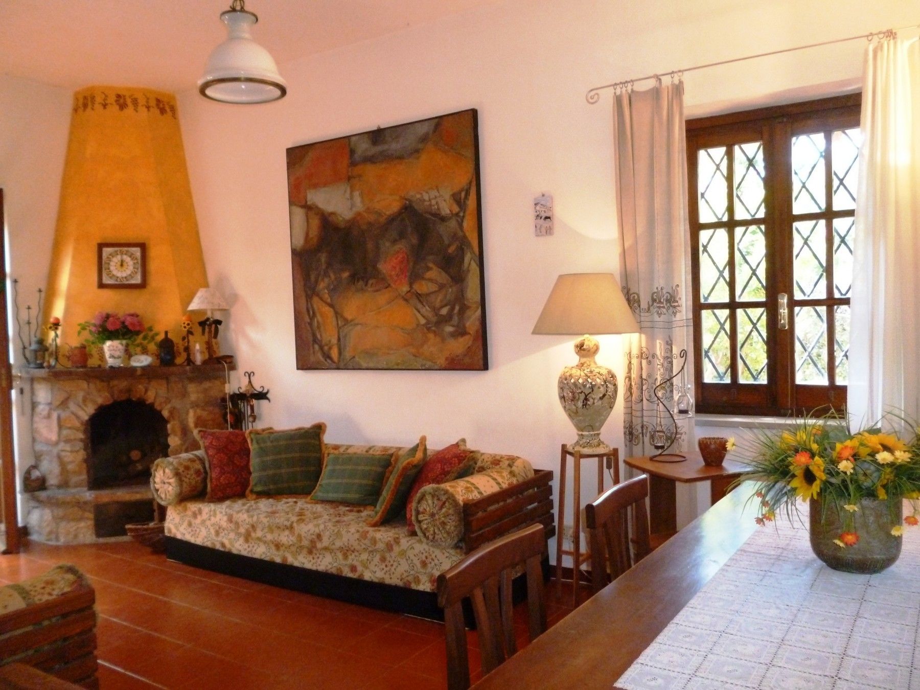 Villa, 3 Bedrooms | Ruang tamu | TV, pendiangan 