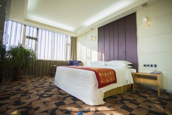 Desk, blackout curtains, iron/ironing board, free WiFi