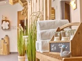 Sauna seca, banheira de hidromassagem, sauna a vapor