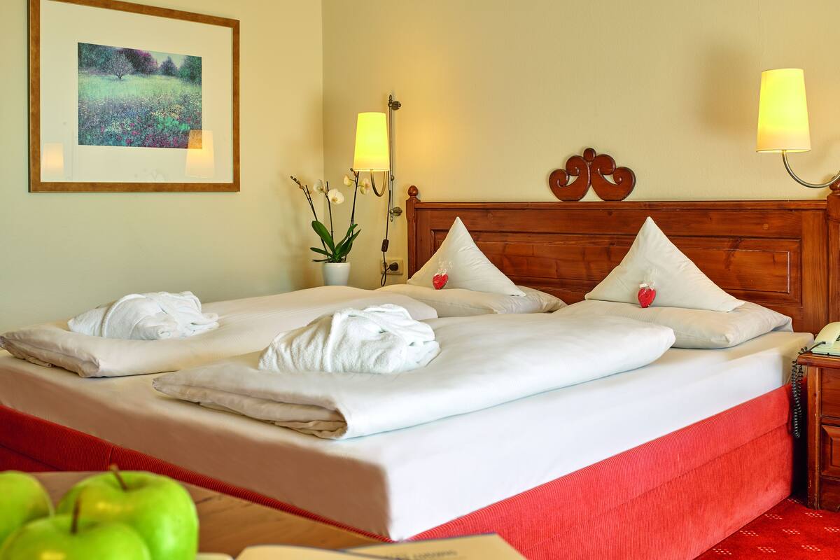 premium bedding, in-room safe, desk, rollaway beds