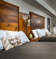 Standard Room, 2 Queen Beds | Premium bedding, iron/ironing board, free WiFi, bed sheets