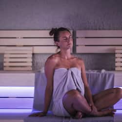 Couples treatment rooms, sauna, hot tub, steam room, body treatments