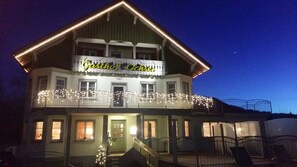 Front of property – evening/night