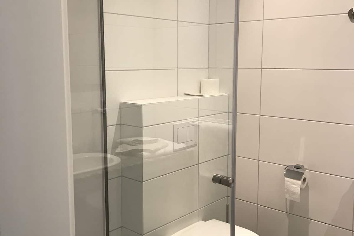 room | bathroom | shower, free toiletries, hair dryer, towels