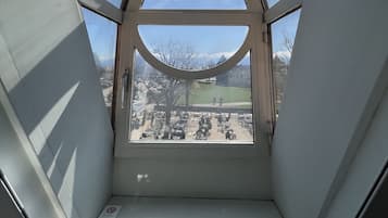 Tweepersoonskamer, uitzicht op meer | Een kluis op de kamer, een bureau, verduisterende gordijnen