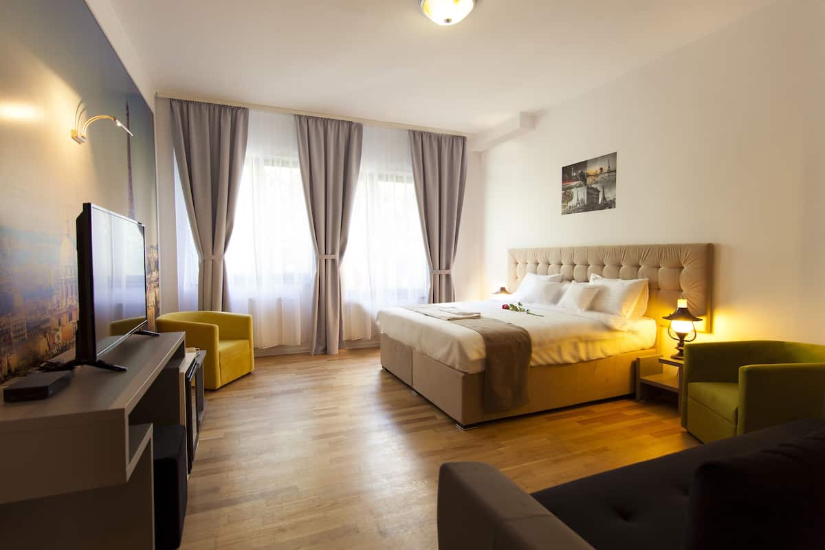 Superior King Room | Wohnbereich