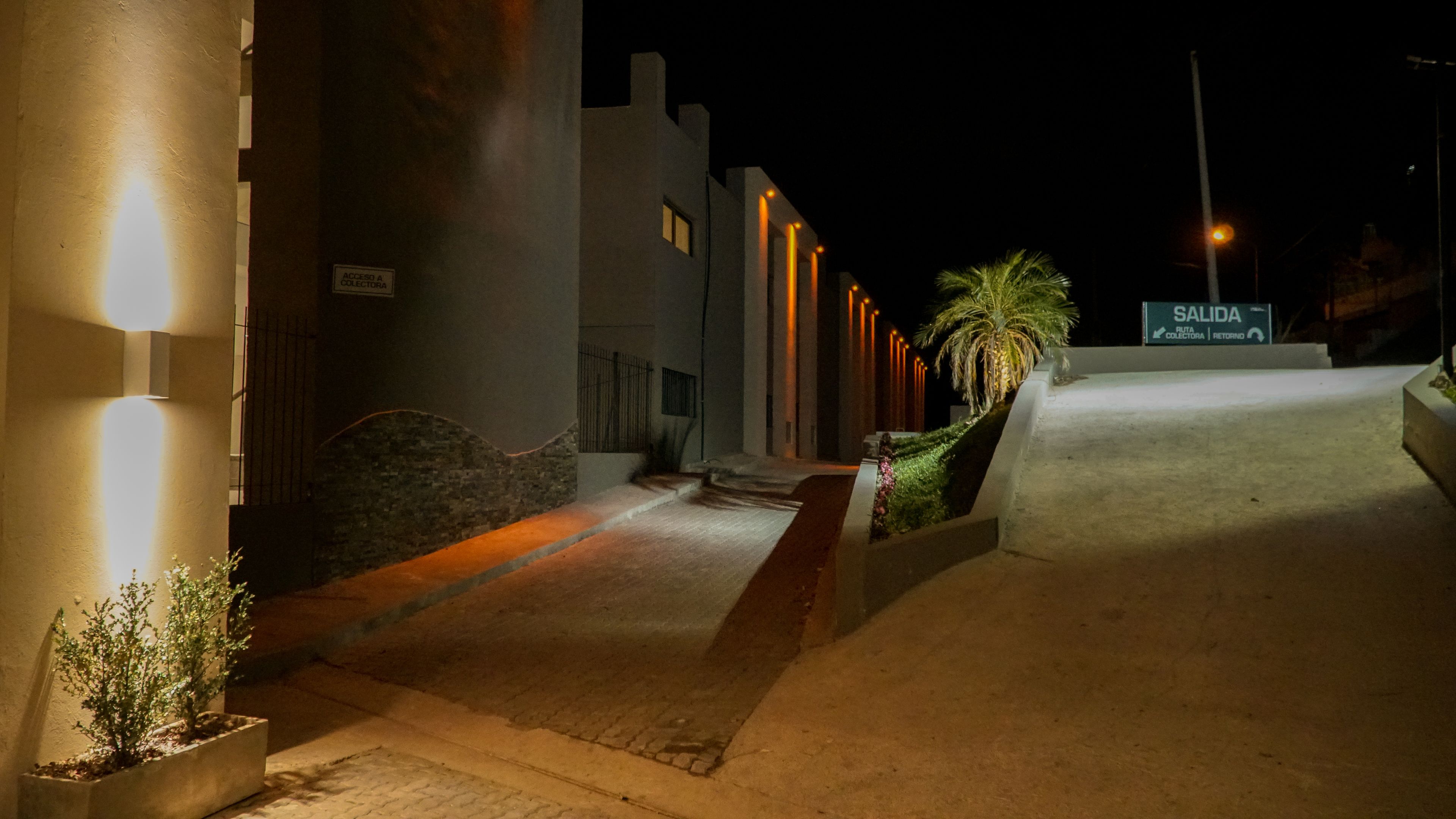 front of property – evening/night