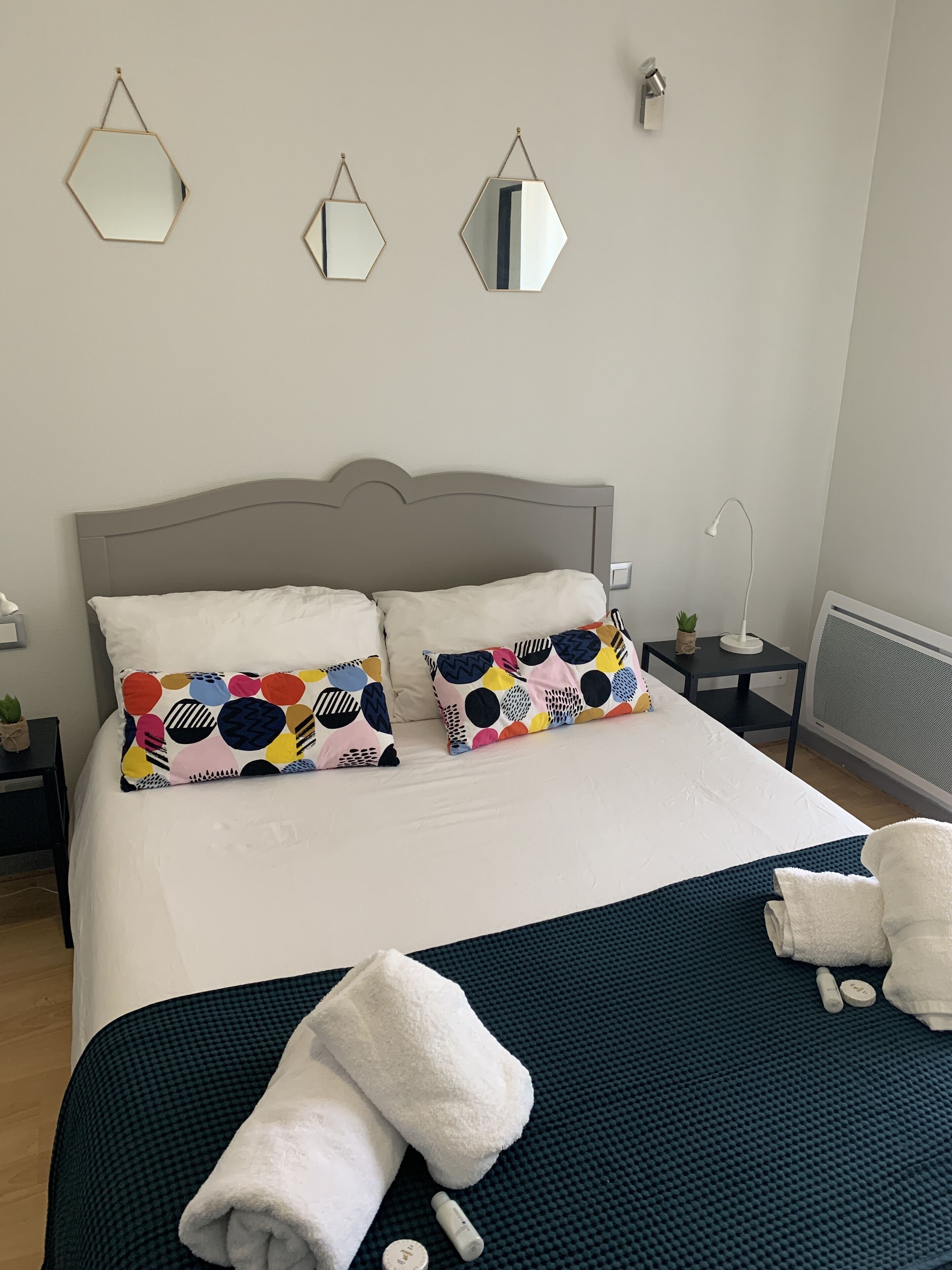 Soundproofing, iron/ironing board, free WiFi, bed sheets