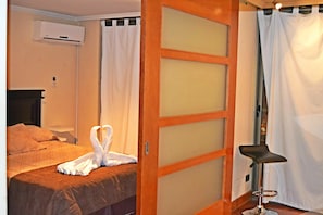 Departamento estándar, 1 cama King size y sofá cama | Minibar y wifi gratis