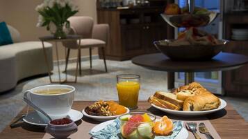 Daily buffet breakfast (EUR 19 per person)