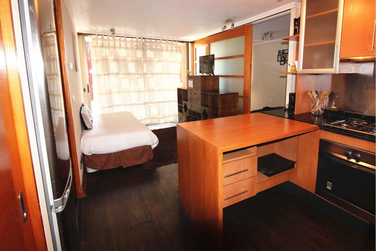 Apartamento estándar, 2 habitaciones | Cocina privada | Frigorífico, microondas, horno y placa de cocina