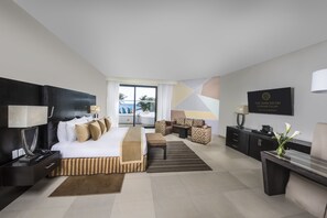 Sian Kaan Junior Suite	 | Minibar, caja de seguridad en la habitación y ropa de cama 