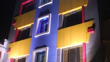 Front of property – evening/night