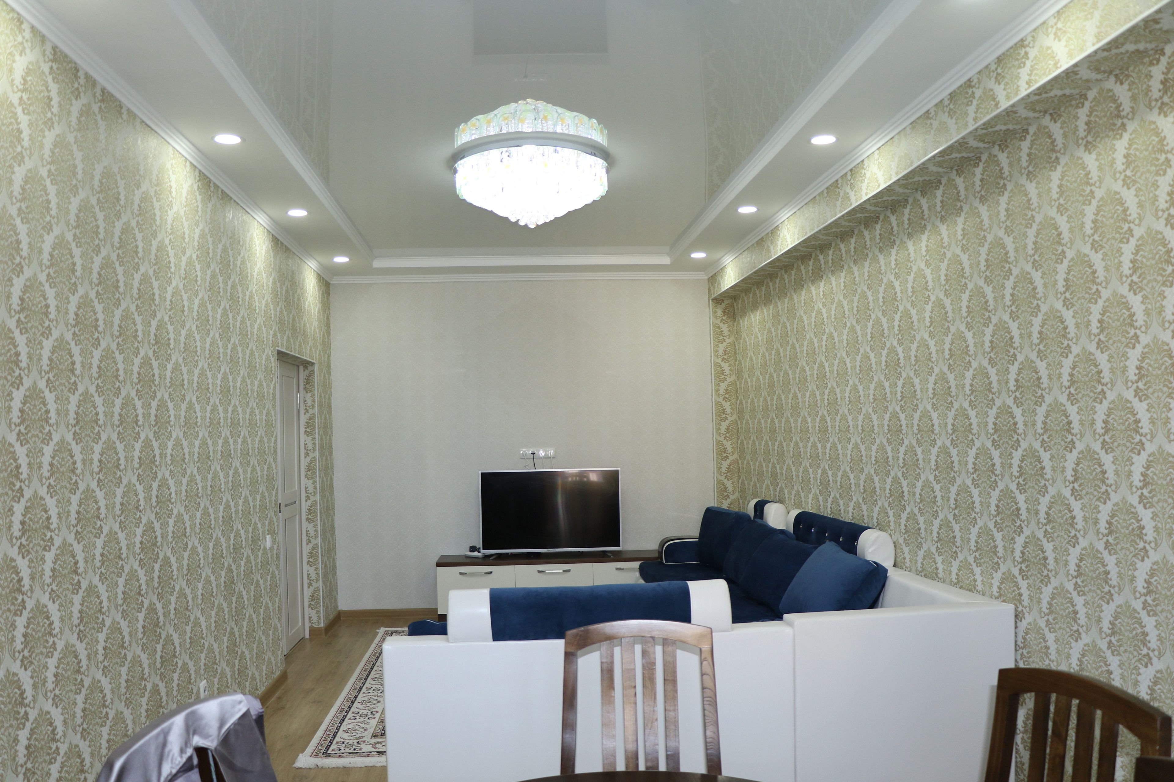 Standard Apartment, 2 Bedrooms, Kitchen | Living area | Flat-screen TV