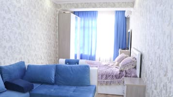 Standard Apartment, Kitchen | 1 bedroom, premium bedding, desk, iron/ironing board