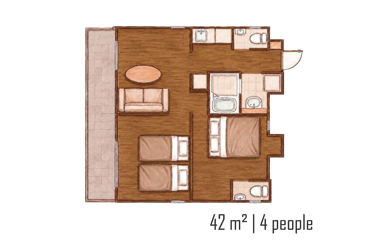 Suite Condo,Non Smoking | Down comforters, free WiFi, bed sheets