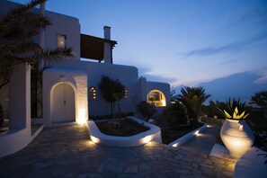 Front of property – evening/night