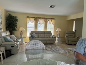 Smart TV, DVD player, toys, books