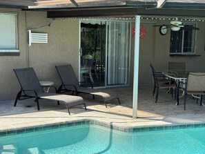 A heated pool
