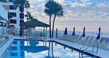 Beachfront. Hurricane repairs complete. Newly renovated heated pool and spa open