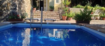 Villa with Saracen Tower and swimming pool sea view near Sorrento