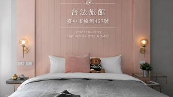 Down comforters, blackout drapes, soundproofing, WiFi (free)