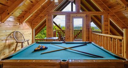 Gorgeous cabin. Great location. 2 balconies w/ mtn. views. Feels private.