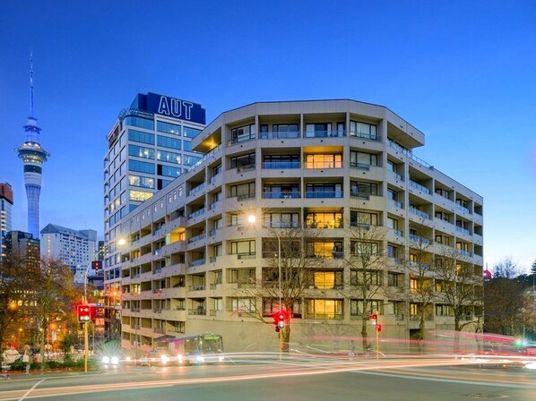 Front of property – evening/night