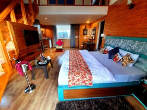 Deluxe-Maisonette, 2 Schlafzimmer, 2 Bäder, Bergblick