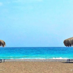 Vista a la playa o el mar