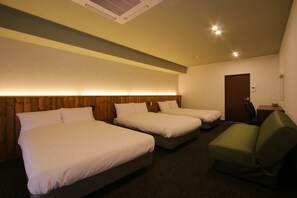 家庭房, 无烟房, 副楼 | 办公桌、免费 WiFi、床单