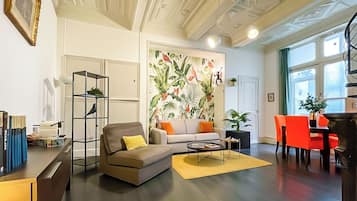 Superior maisonnette, privébadkamer | Woonruimte