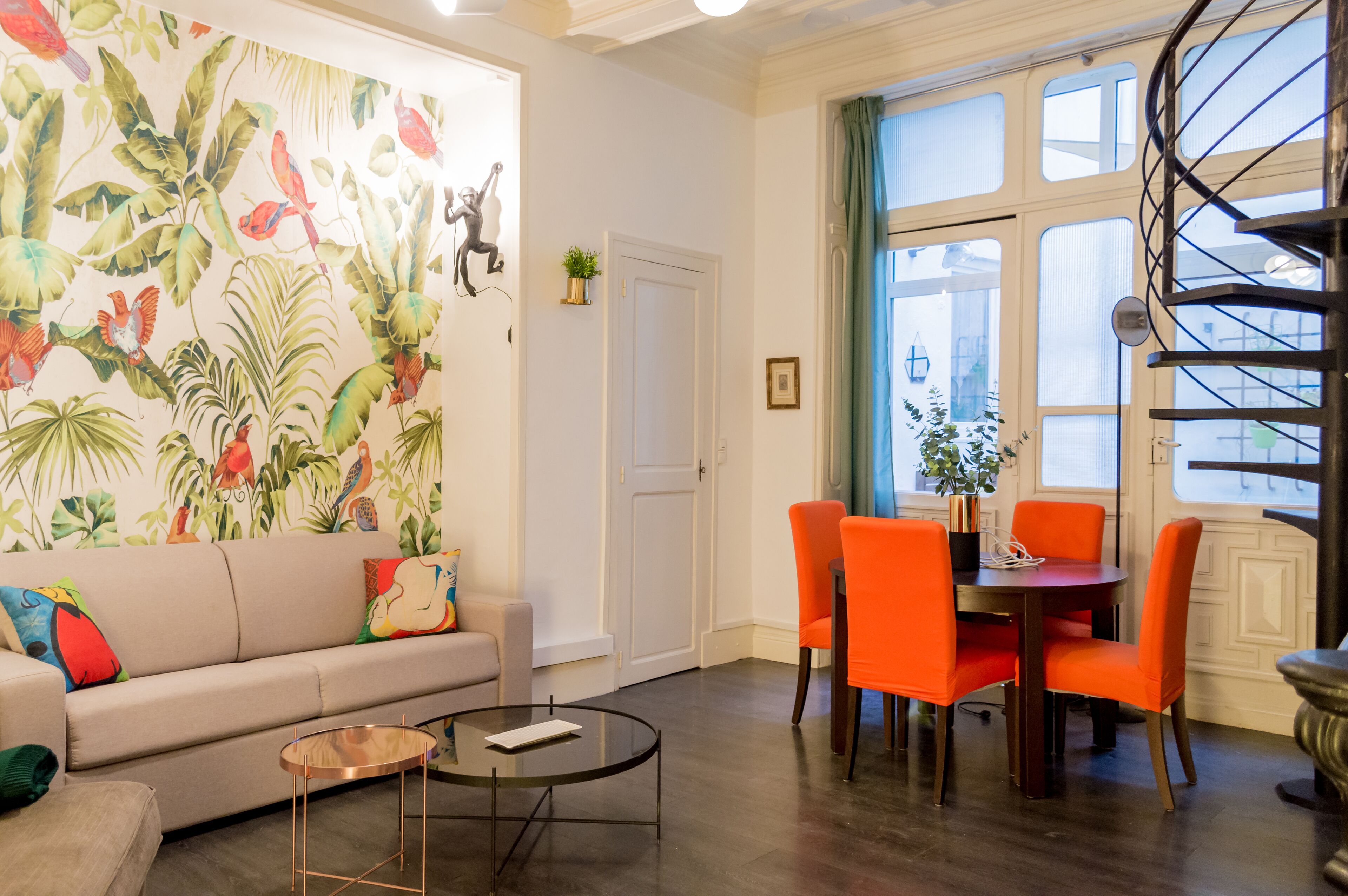 Appartement Duplex Supérieur, salle de bains privée | Salle de séjour