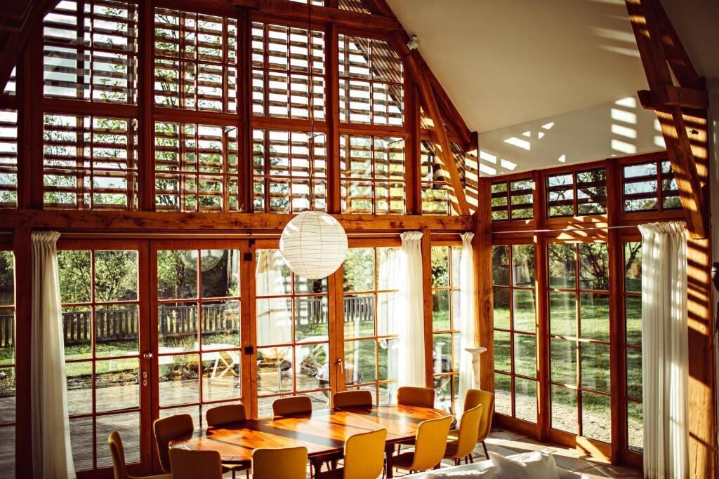 Design House, Fireplace, Lake View | Living area