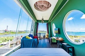 Standard Double Room, Beach View (Moon) | Blackout drapes, soundproofing, free WiFi, bed sheets - Malibu OceanView (Magong)
